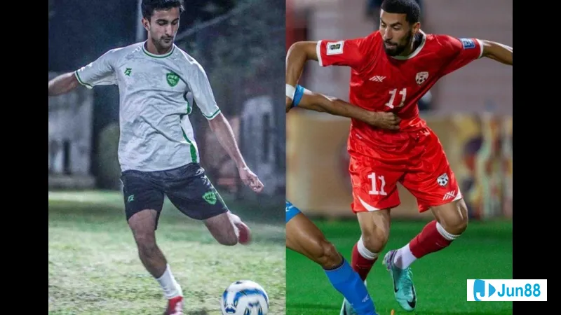 Cầu thủ Belarus U17 đi bóng qua cầu thủ Na Uy U17 trong trận đấu bóng đá Cầu thủ Belarus U17 đi bóng qua cầu thủ Na Uy U17 trong trận đấu bóng đá