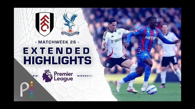 Cầu thủ của Fulham đang vật vã để giữ bóng trước sự áp đảo của Crystal Palace